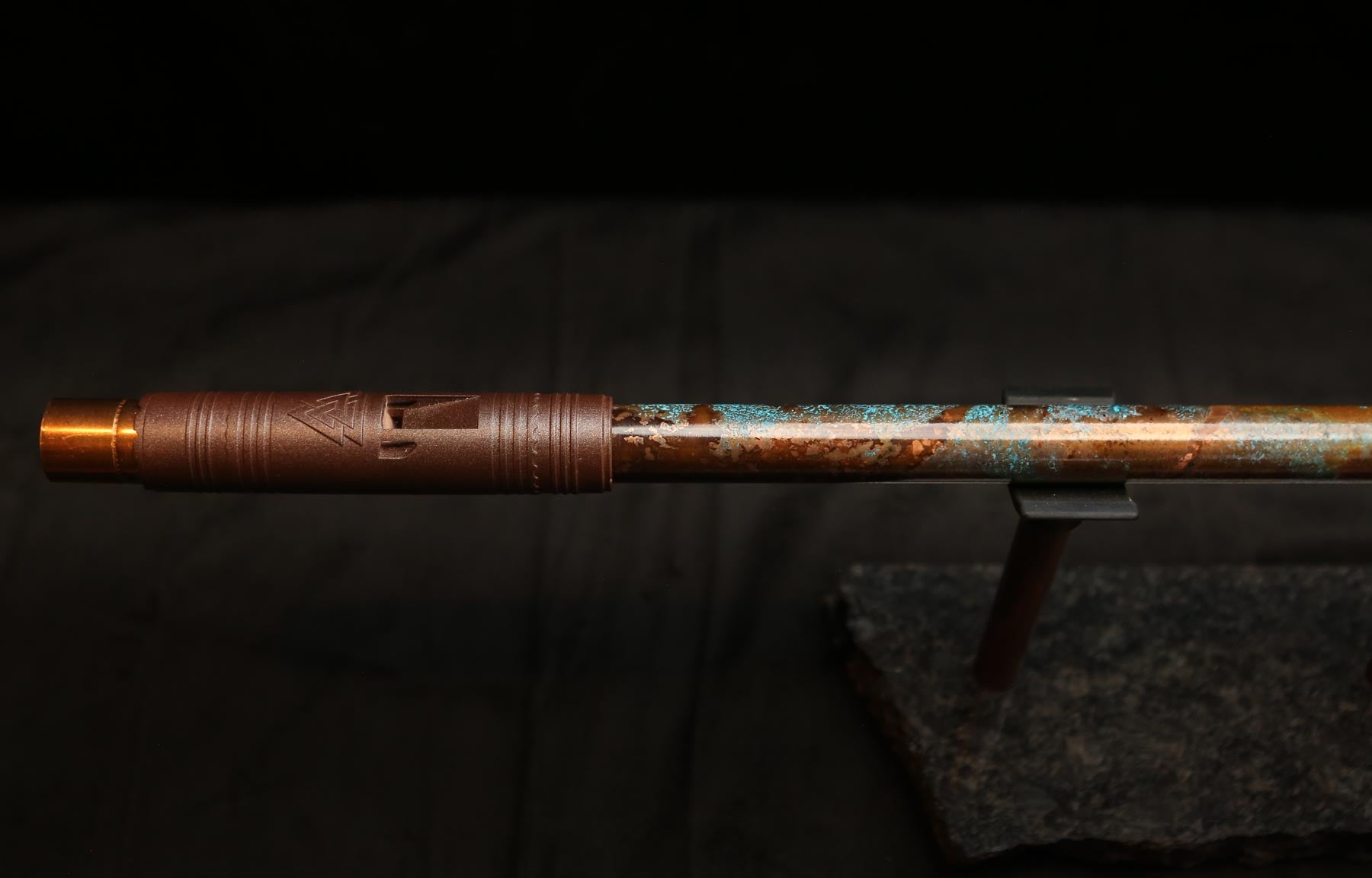 Copper Flute #0102 in Turquoise Ocean | Low C