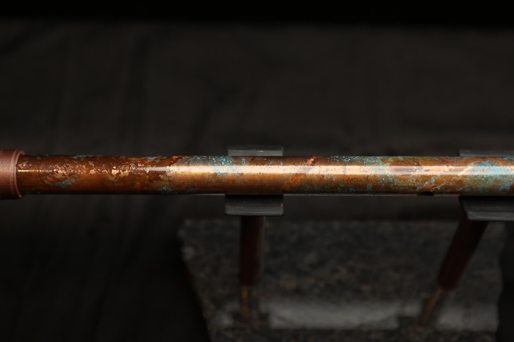 Copper Flute #0102 in Turquoise Ocean | Low C