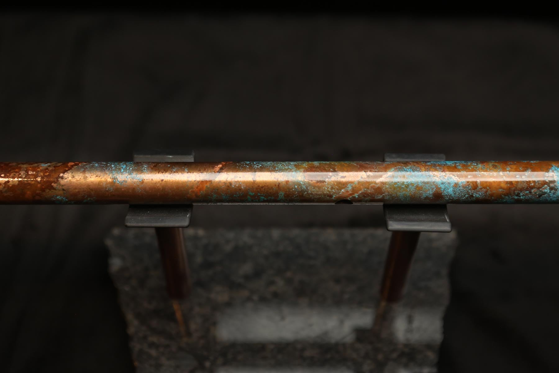 Copper Flute #0102 in Turquoise Ocean | Low C