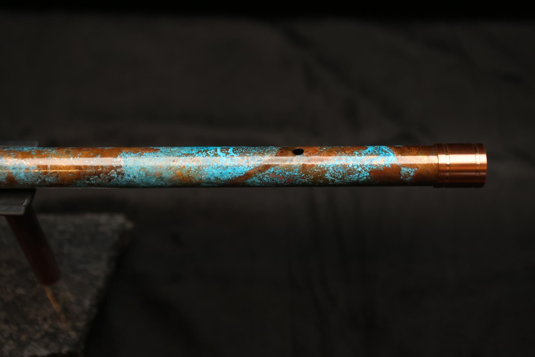 Copper Flute #0102 in Turquoise Ocean | Low C