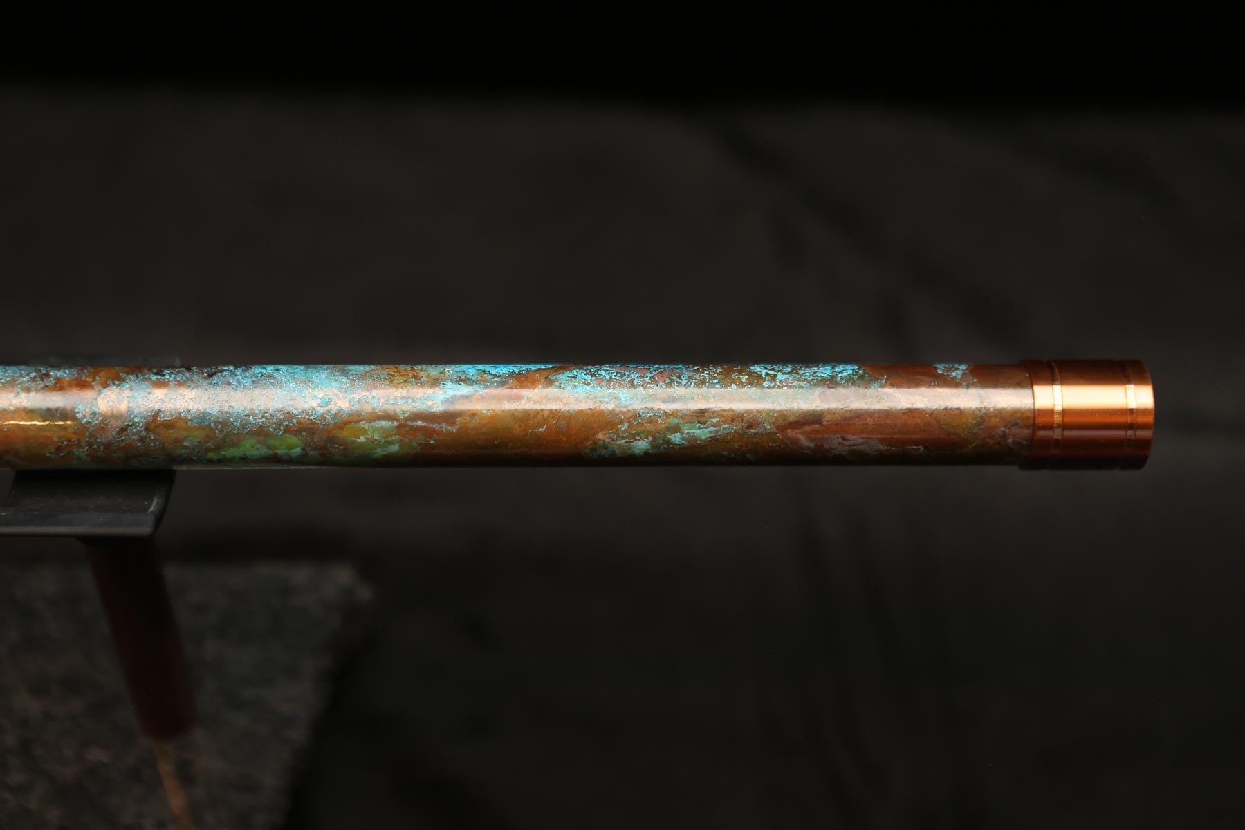 Copper Flute #0102 in Turquoise Ocean | Low C