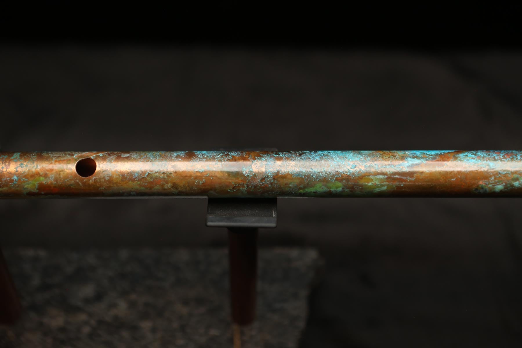 Copper Flute #0102 in Turquoise Ocean | Low C