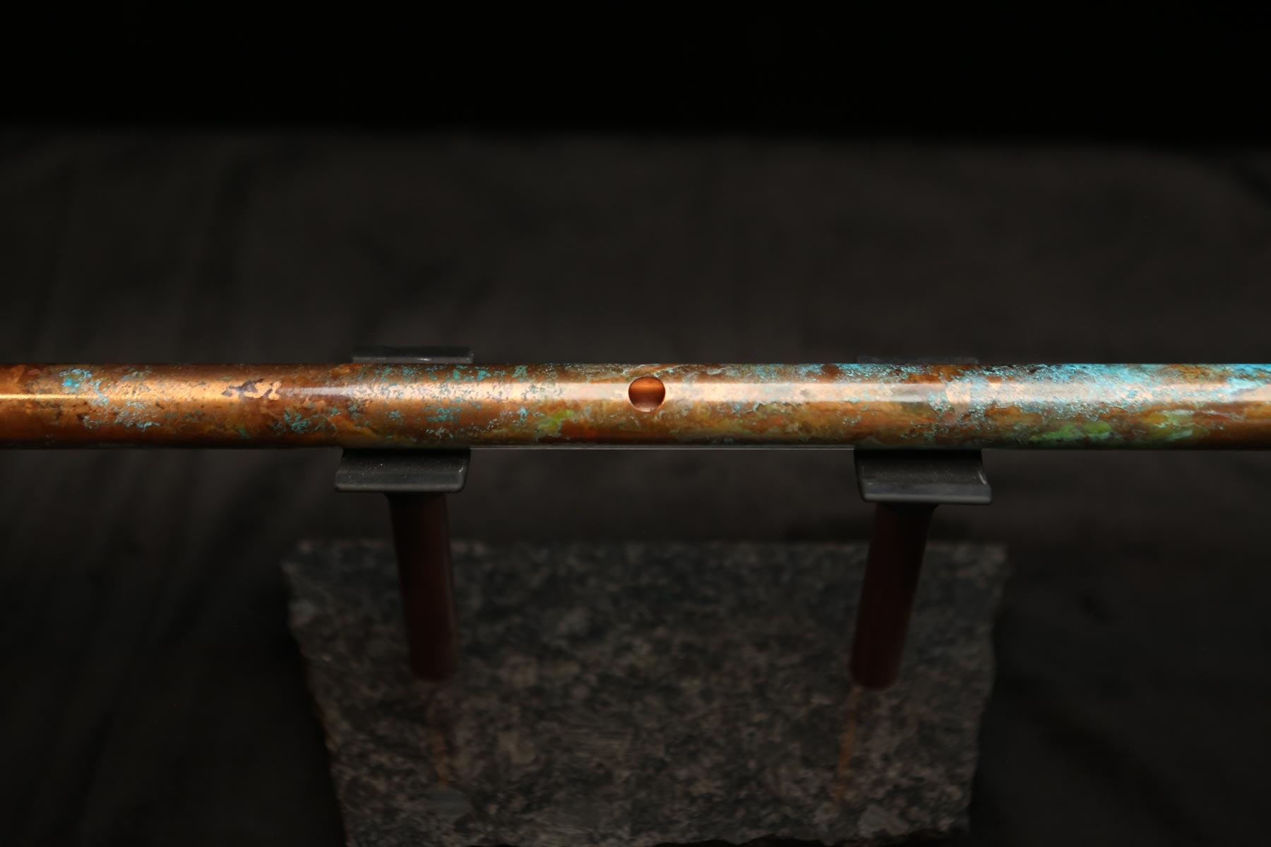 Copper Flute #0102 in Turquoise Ocean | Low C