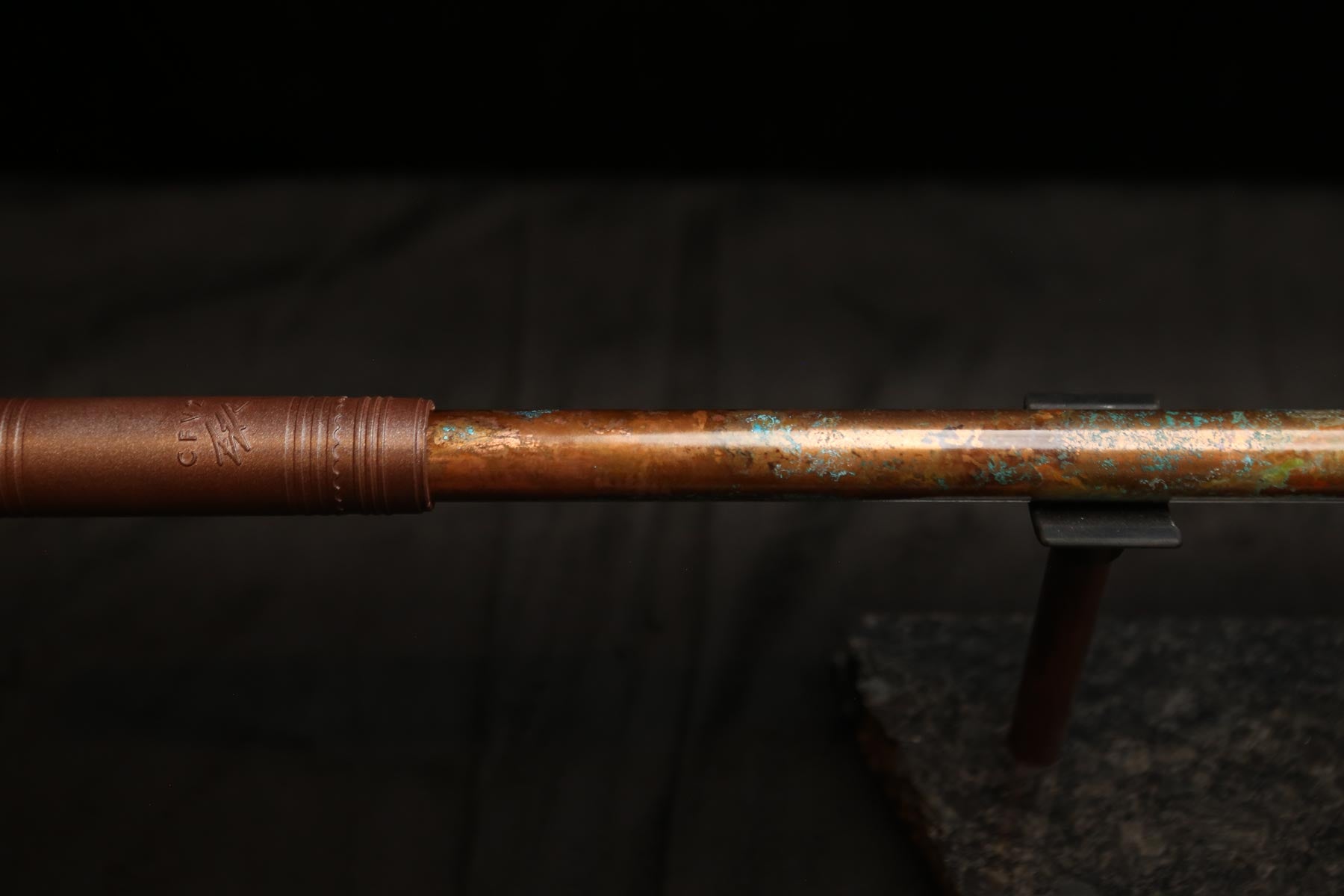 Copper Flute #0102 in Turquoise Ocean | Low C