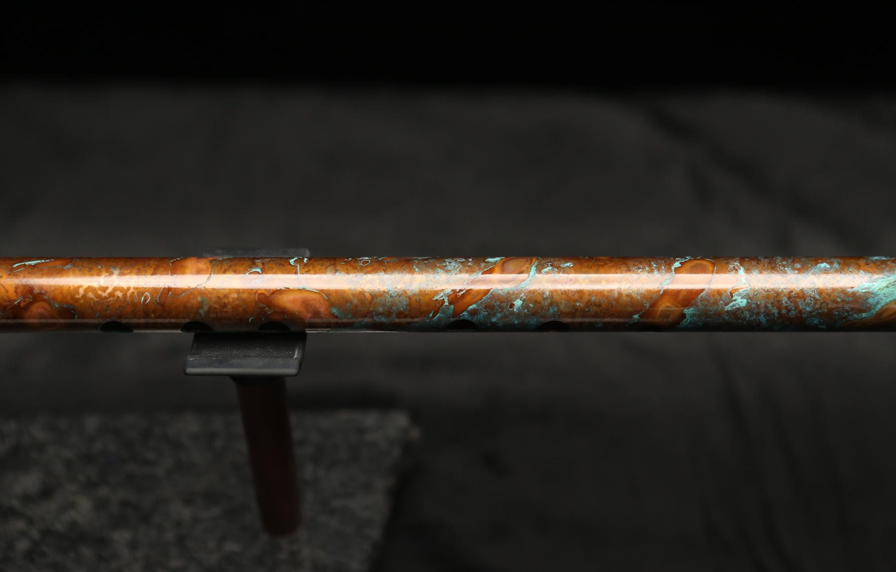 Copper Flute #0103 in Turquoise Copper Burl | Low C