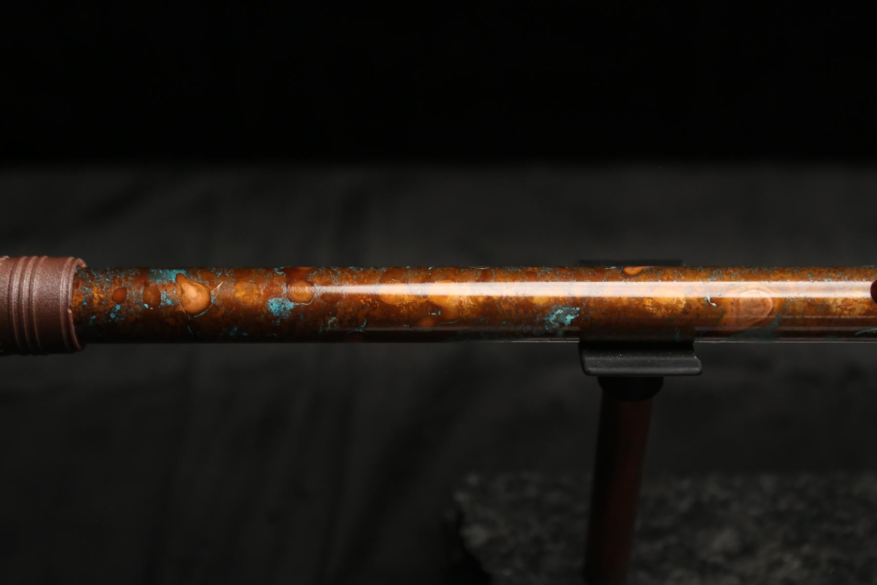 Copper Flute #0103 in Turquoise Copper Burl | Low C