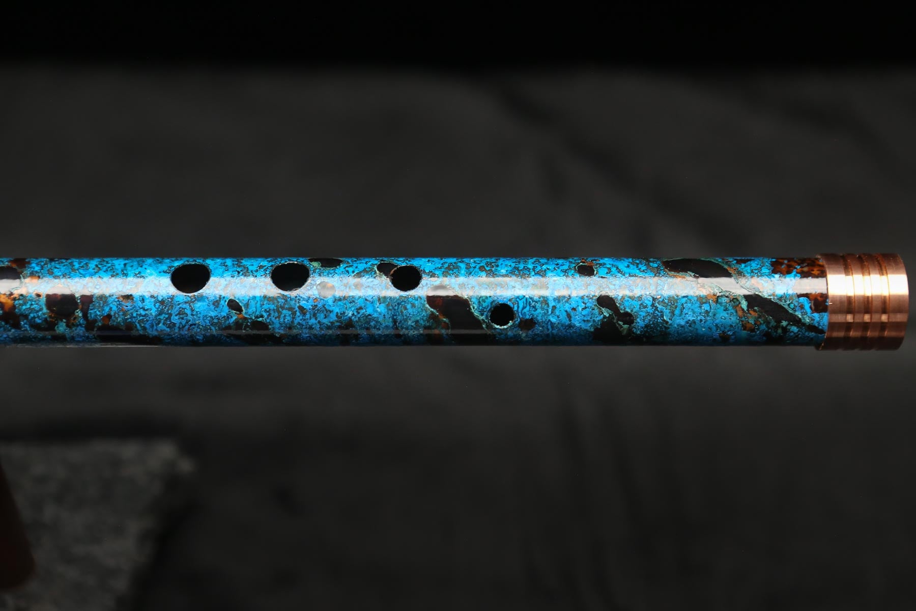 Copper Flute #0104 in Arctic Tundra Spiral | Low C