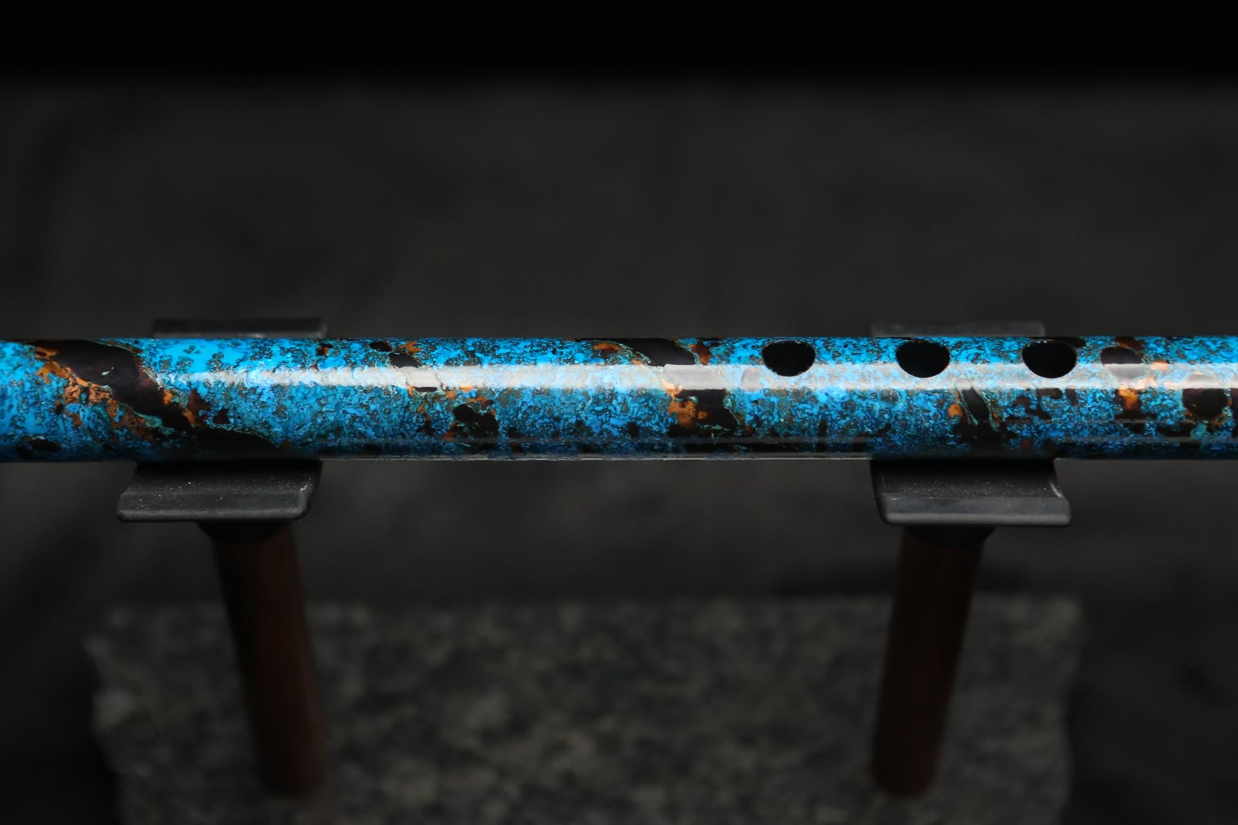 Copper Flute #0104 in Arctic Tundra Spiral | Low C