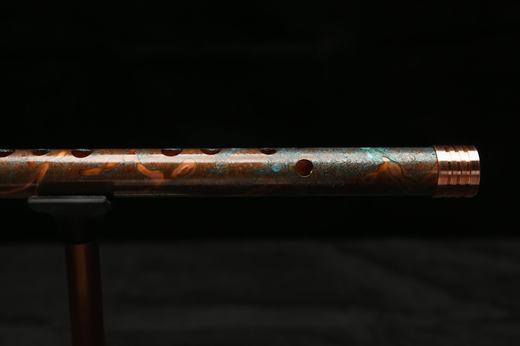 Copper Flute #LE0054 in Turquoise Copper Burl | Lullaby Edition