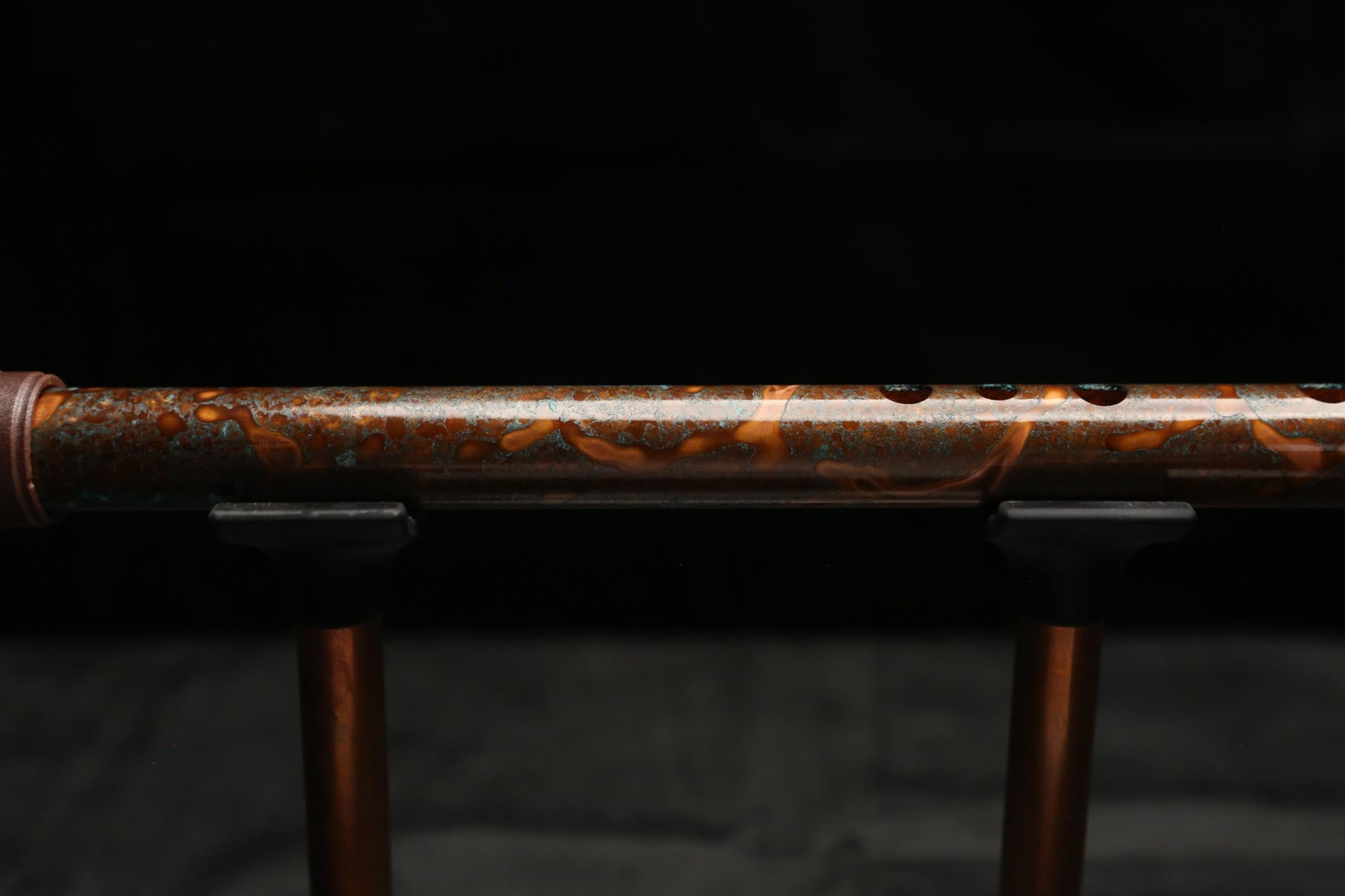 Copper Flute #LE0054 in Turquoise Copper Burl | Lullaby Edition