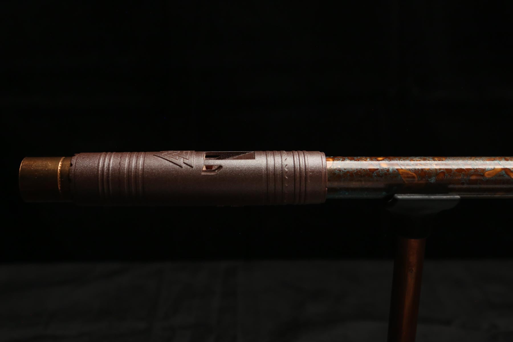 Copper Flute #LE0054 in Turquoise Copper Burl | Lullaby Edition