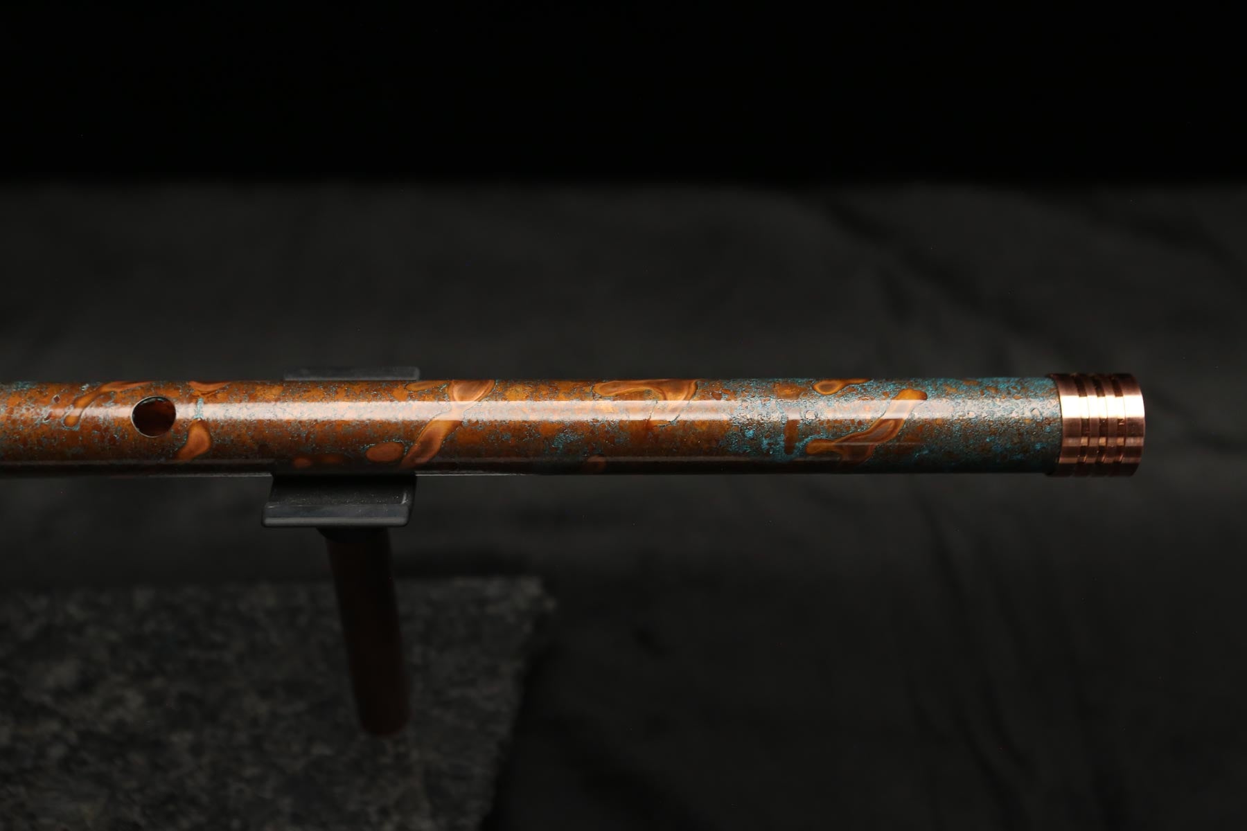 Copper Flute #LE0054 in Turquoise Copper Burl | Lullaby Edition