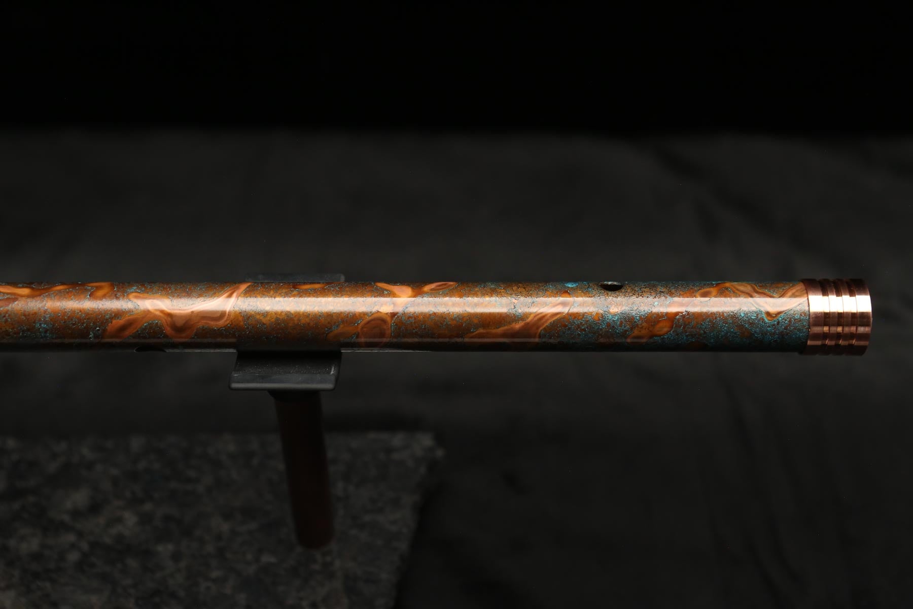 Copper Flute #LE0054 in Turquoise Copper Burl | Lullaby Edition