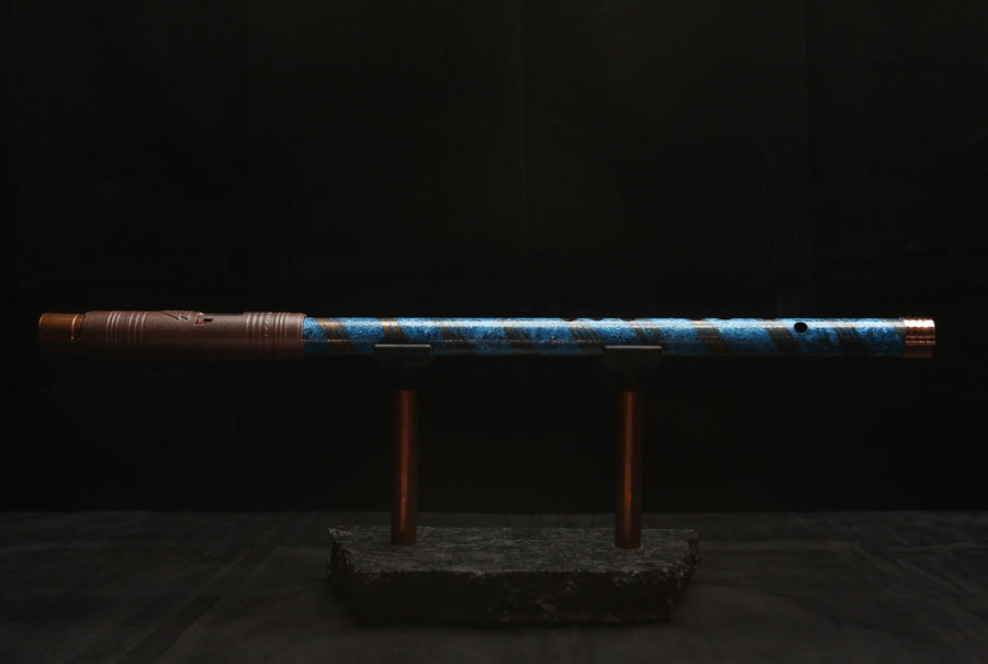 Copper Flute #LE0049 in Azure Spiral | Lullaby Edition