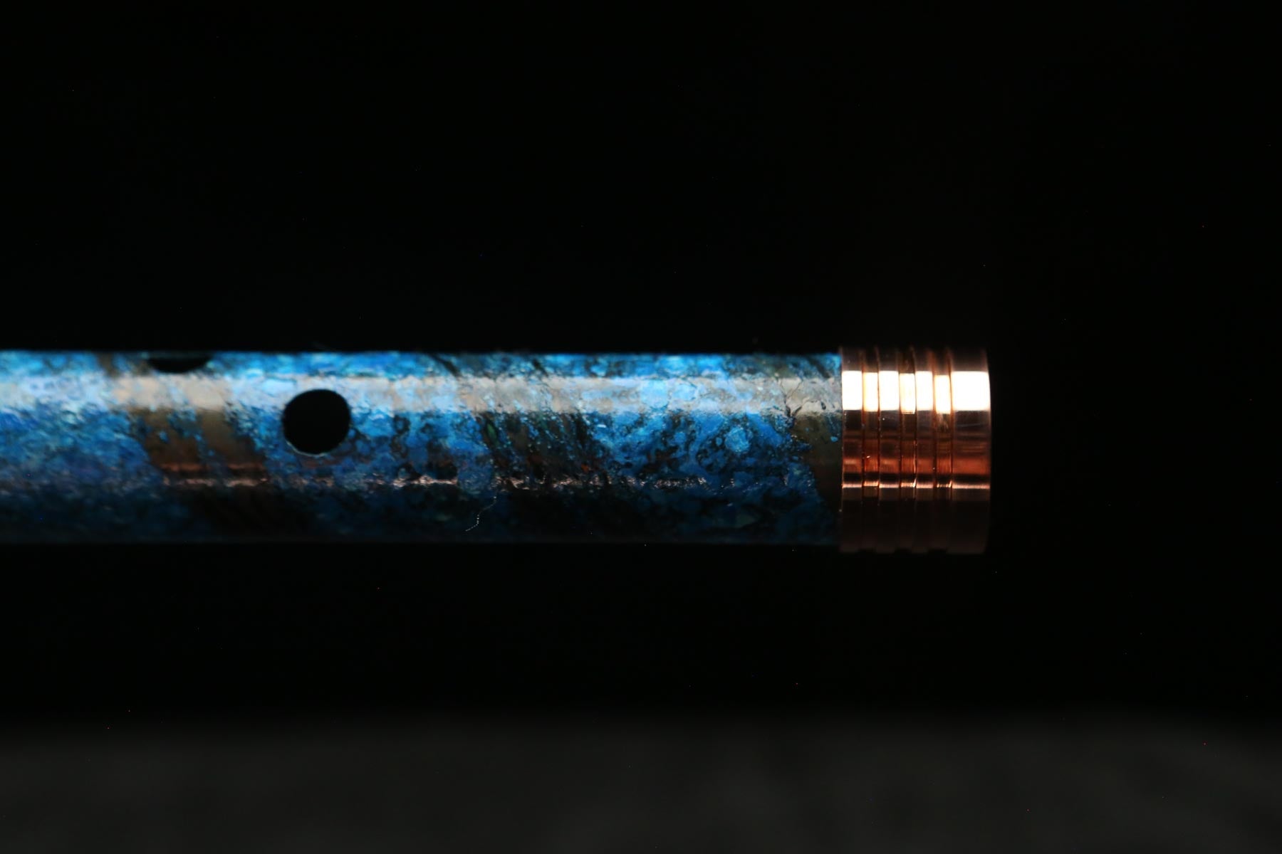 Copper Flute #LE0049 in Azure Spiral | Lullaby Edition