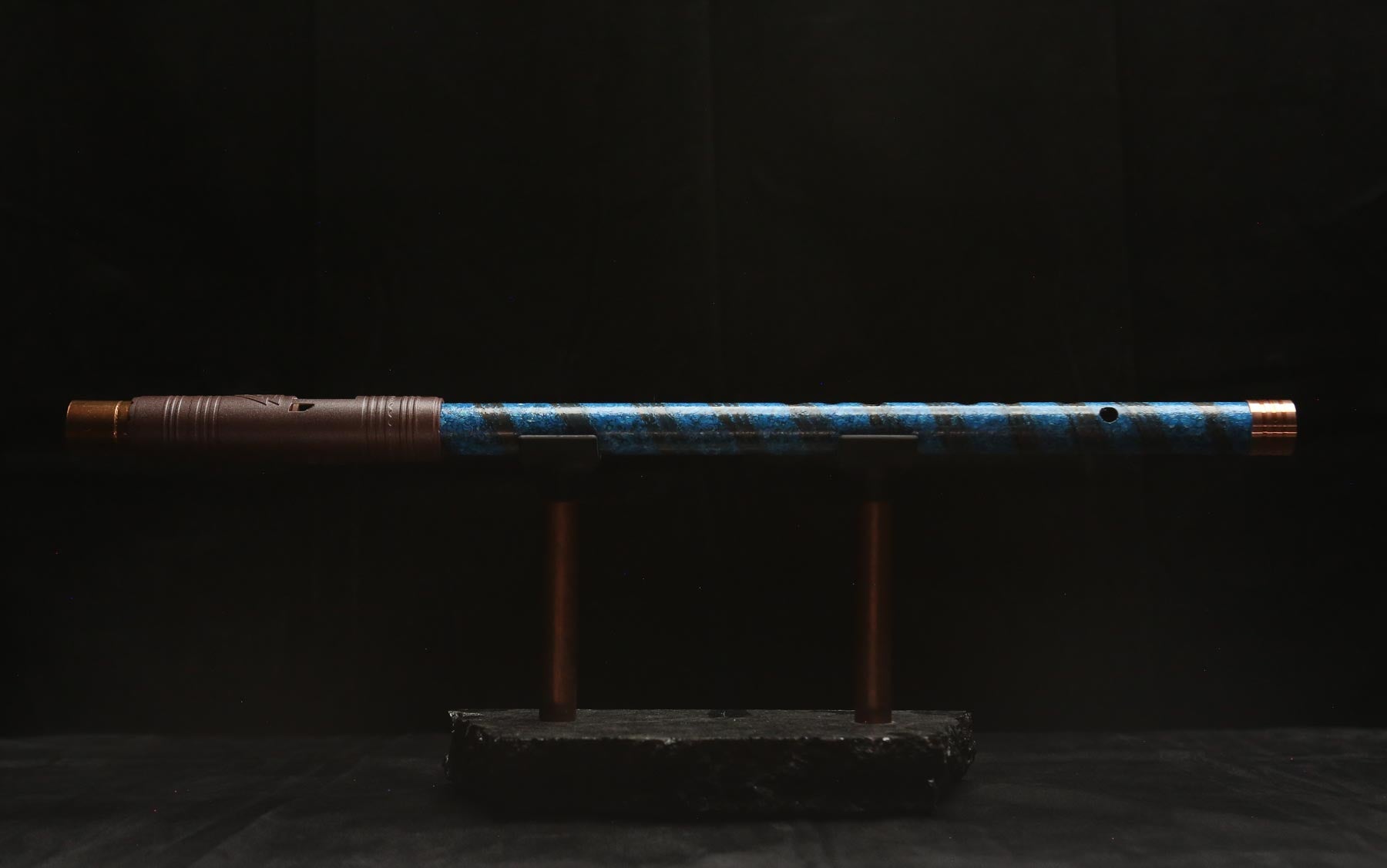 Copper Flute #LE0050 in Azure Spiral | Lullaby Edition