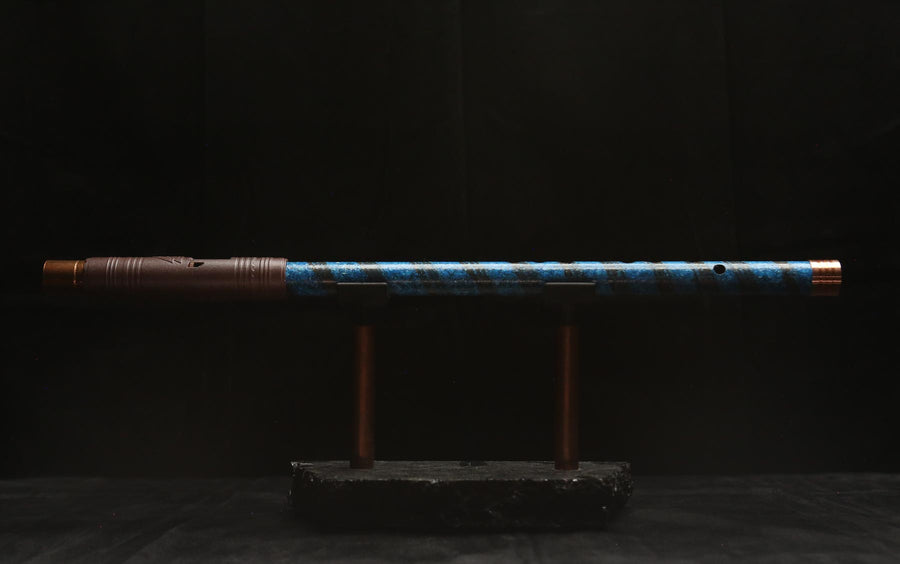 Copper Flute #LE0050 in Azure Spiral | Lullaby Edition