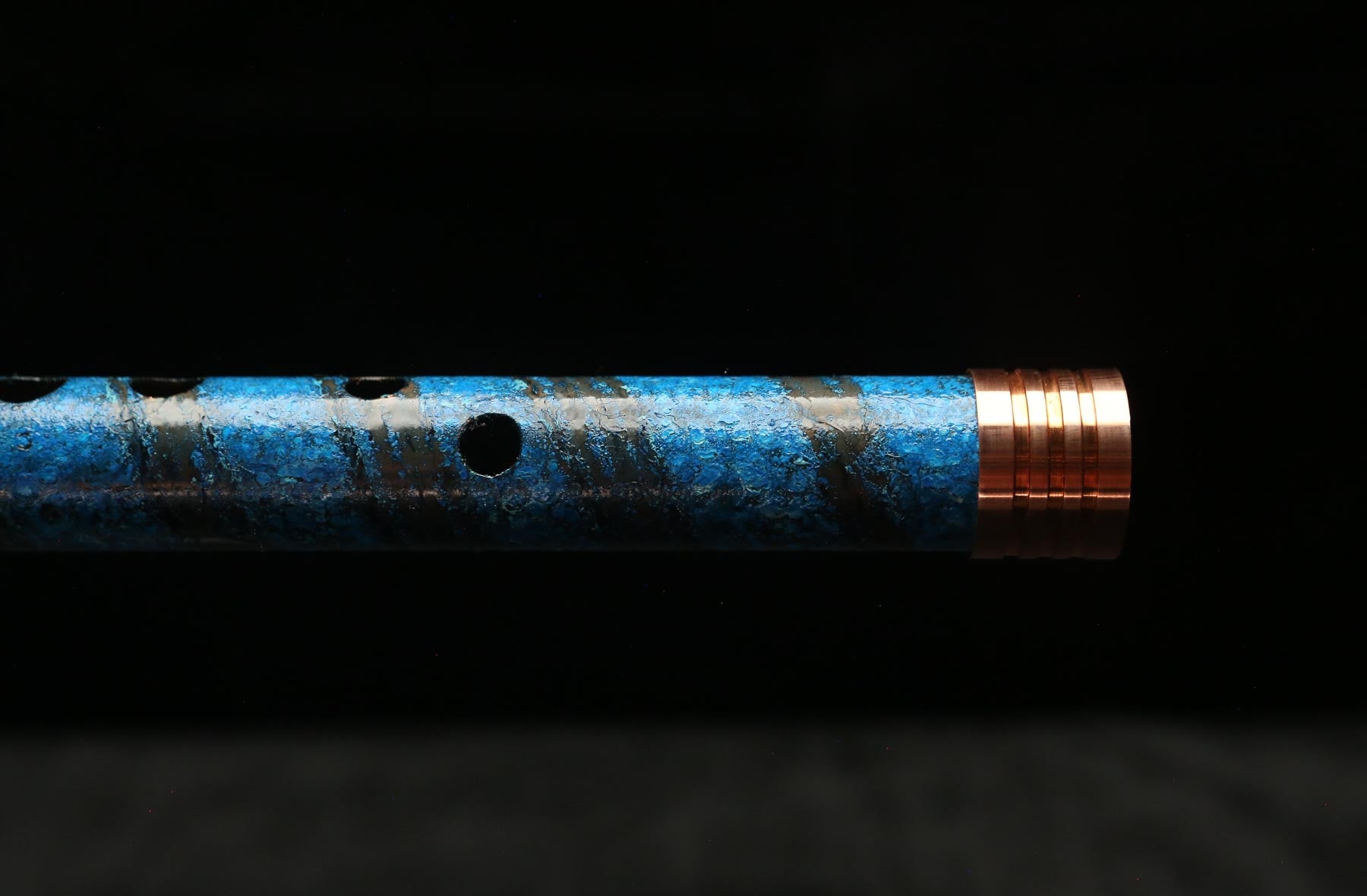 Copper Flute #LE0050 in Azure Spiral | Lullaby Edition