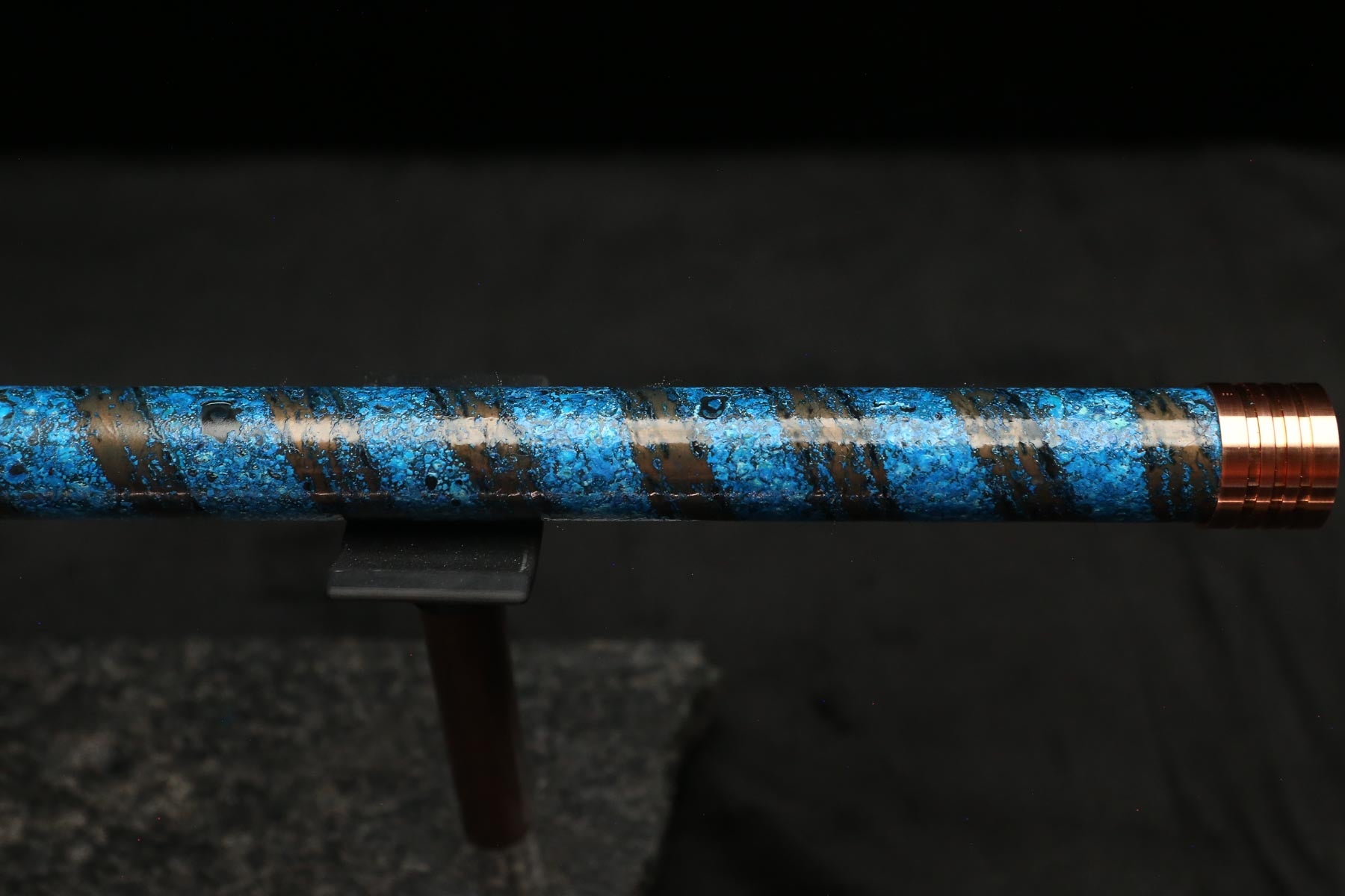 Copper Flute #LE0050 in Azure Spiral | Lullaby Edition