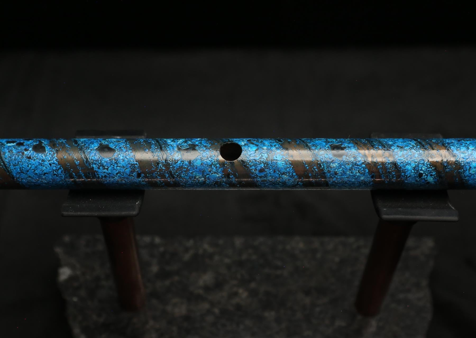 Copper Flute #LE0050 in Azure Spiral | Lullaby Edition