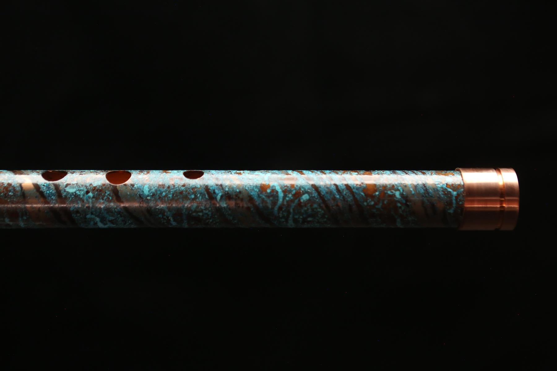 Copper Flute #0096 in Turquoise Waves | Low C
