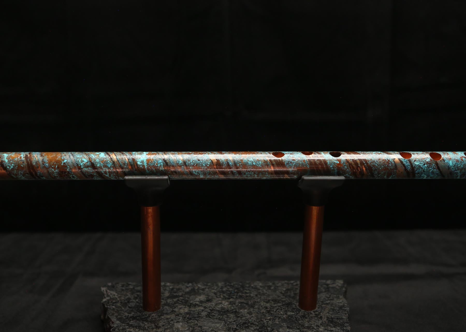 Copper Flute #0096 in Turquoise Waves | Low C
