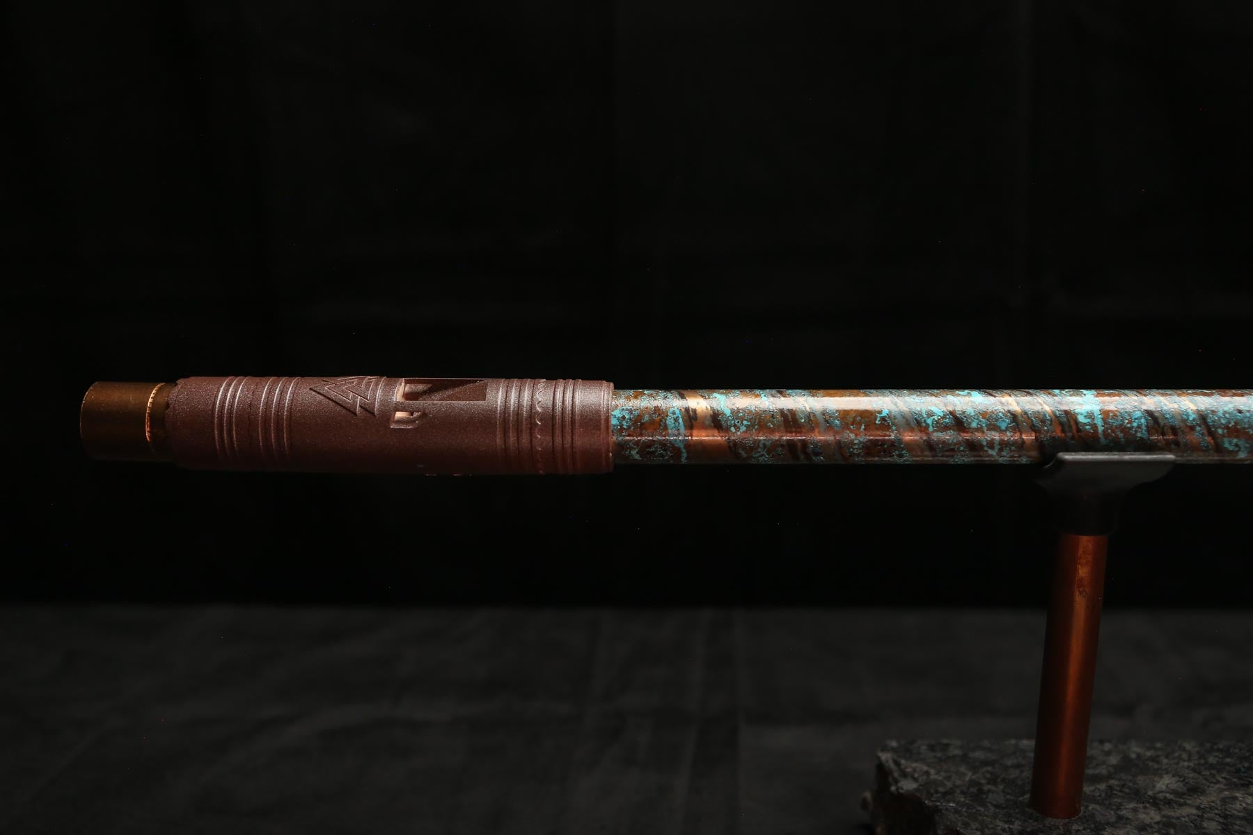 Copper Flute #0096 in Turquoise Waves | Low C