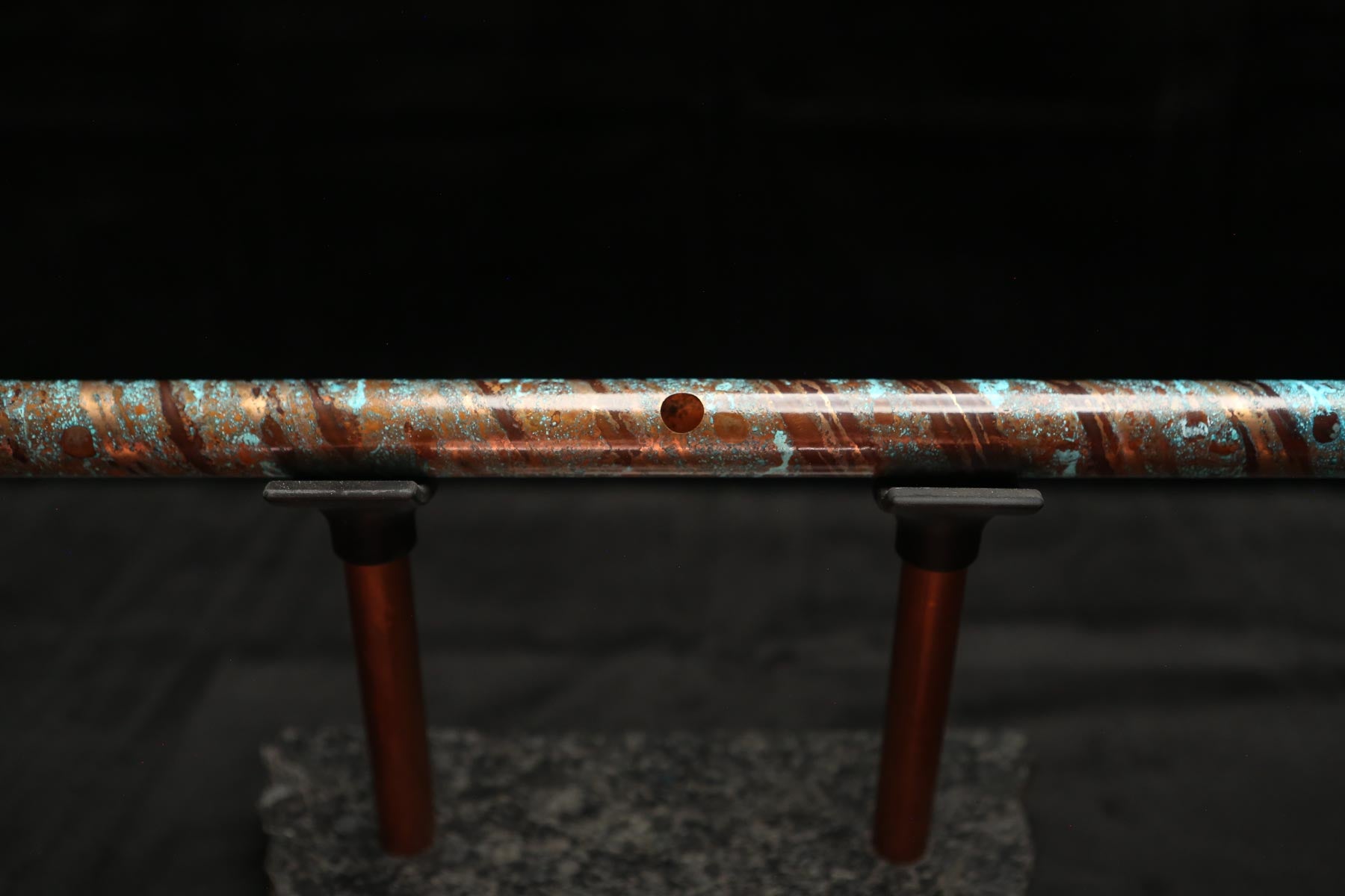 Copper Flute #0096 in Turquoise Waves | Low C
