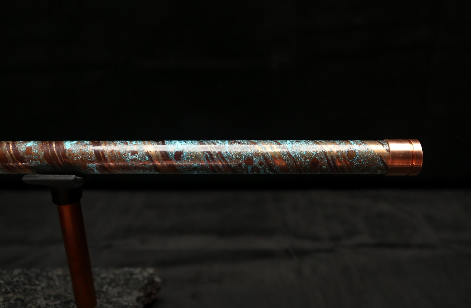 Copper Flute #0096 in Turquoise Waves | Low C