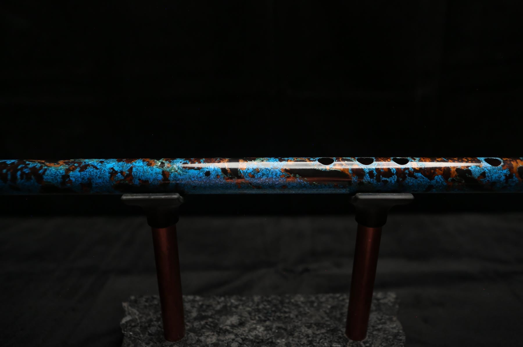 Copper Flute #0098 in Arctic Tundra | Low C