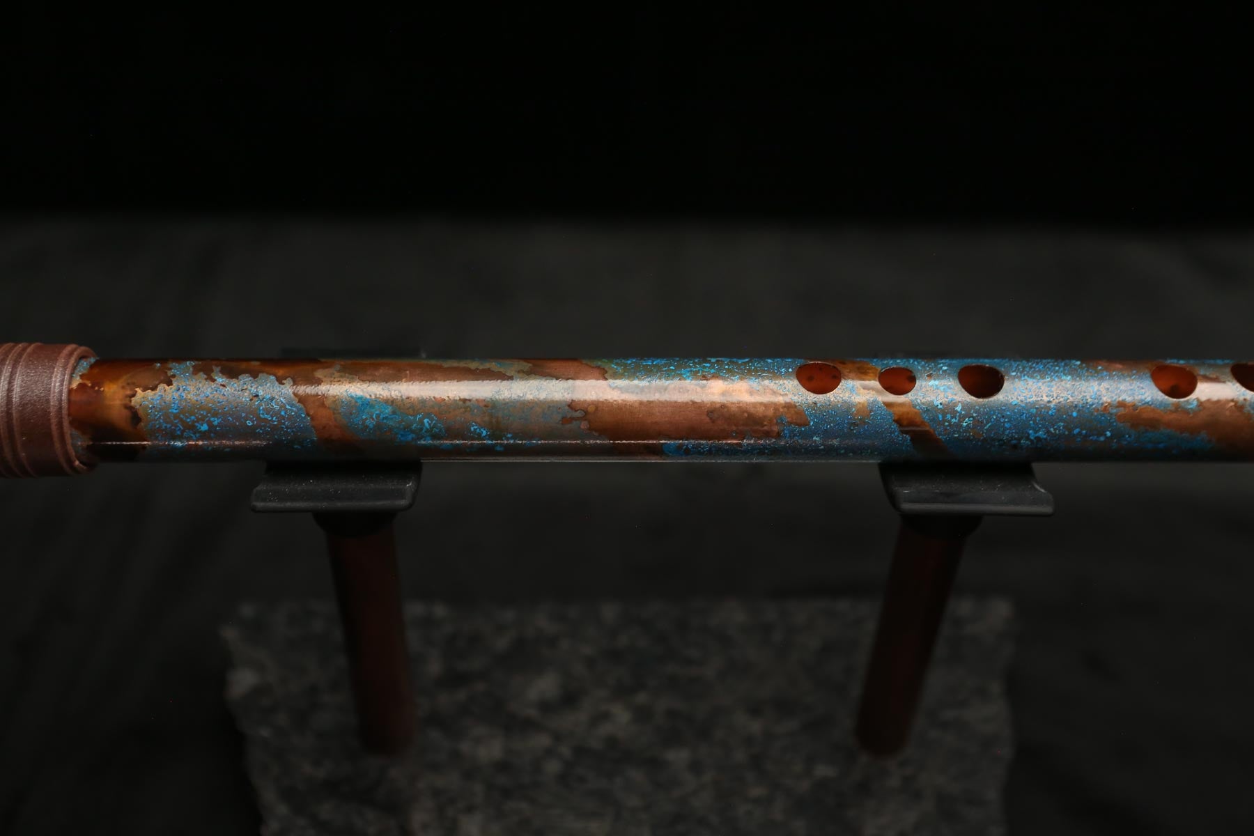 Lullaby Edition Copper Flute #LE0051 in Turquoise Ocean