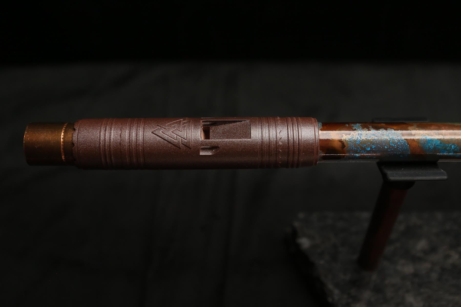 Lullaby Edition Copper Flute #LE0051 in Turquoise Ocean