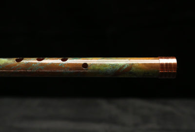 Copper Flute #0100 in Verde Marble | Low C