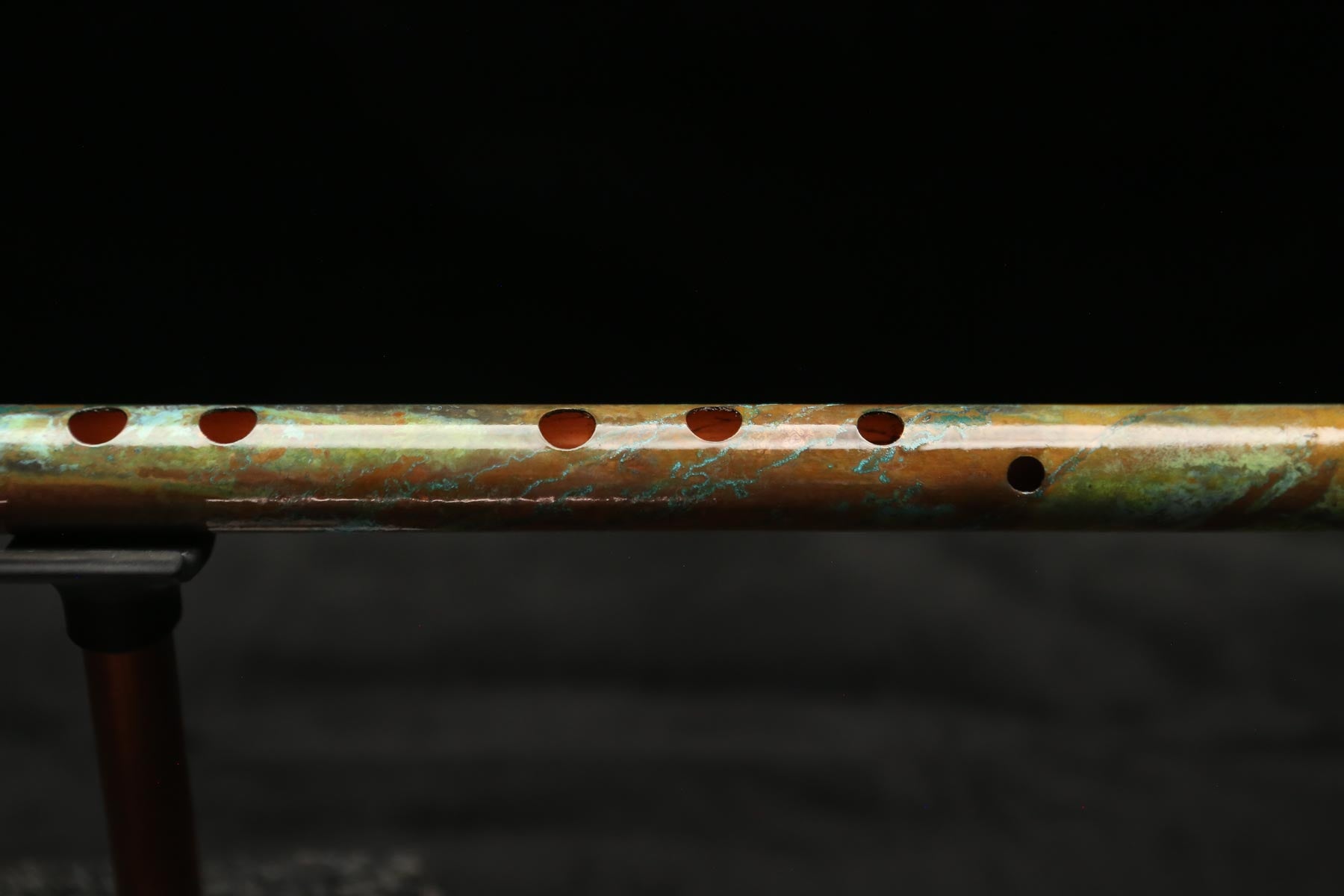 Copper Flute #0100 in Verde Marble | Low C