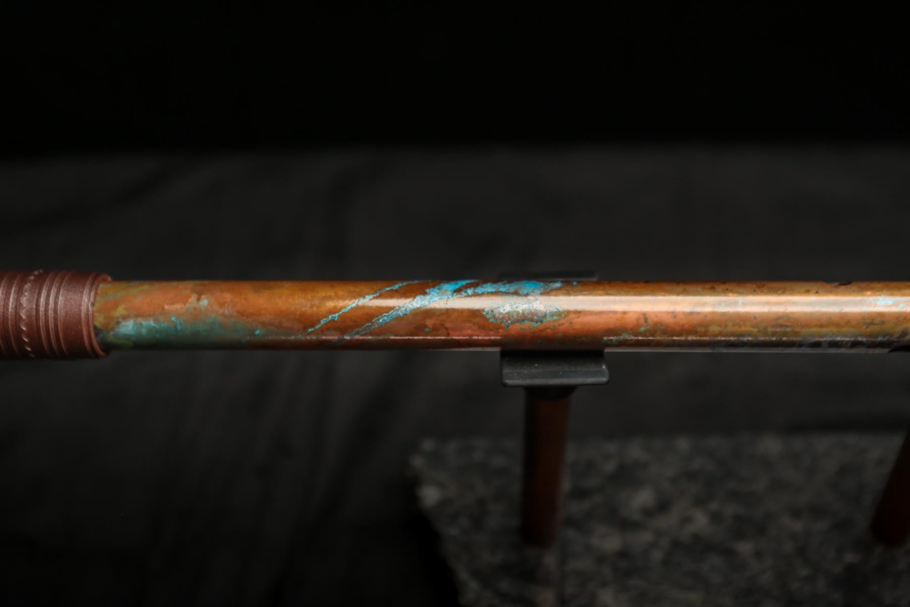Copper Flute #0100 in Verde Marble | Low C