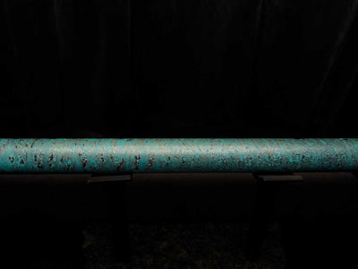 Legend Copper Flute: Turquoise Tiger Stripe Patina - Musician's Discount
