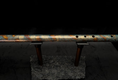 Low C Copper Flute #PR004 in Gold Nebula