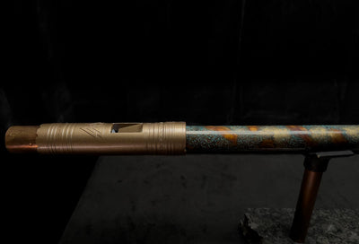 Low C Copper Flute #PR004 in Gold Nebula