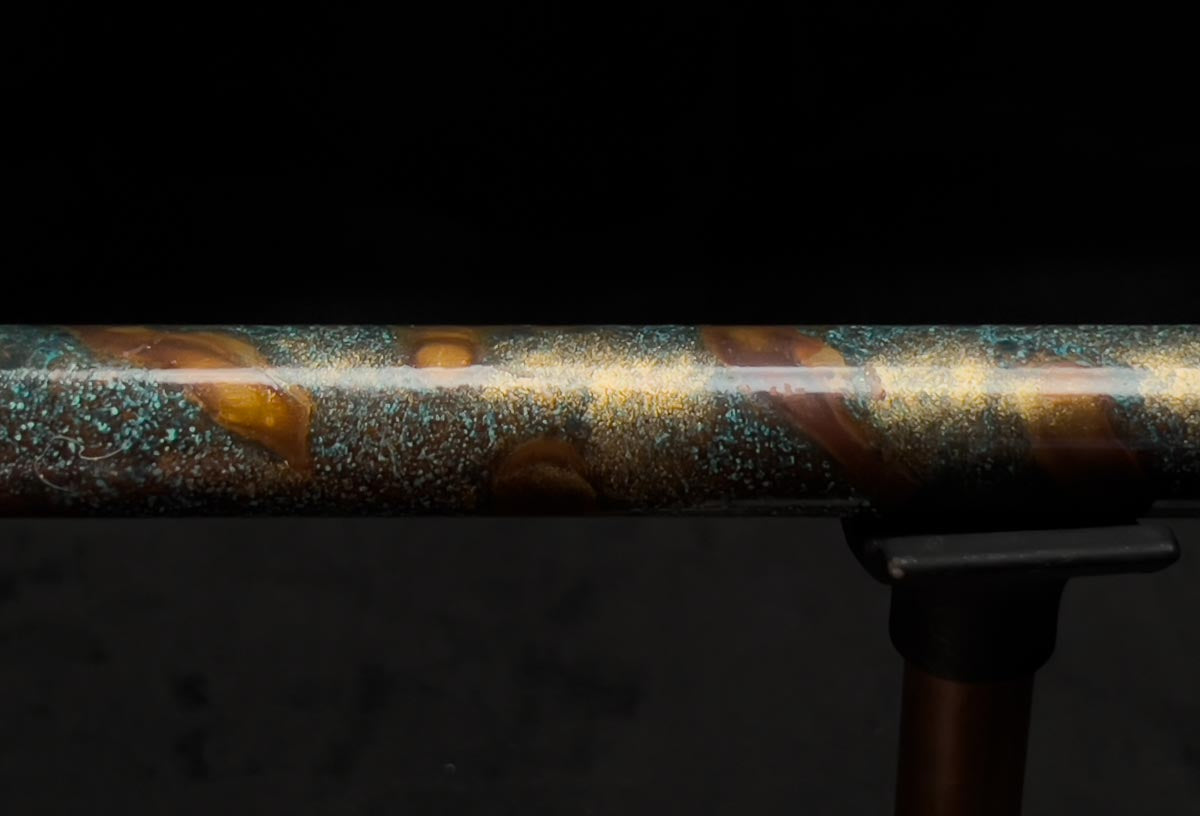Low C Copper Flute #PR004 in Gold Nebula