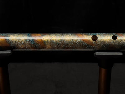 Low C Copper Flute #PR004 in Gold Nebula
