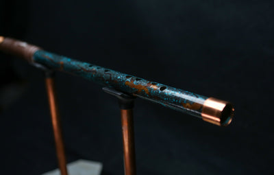 Copper Flute #LE0035 in Deep Arctic Burl | Lullaby Edition