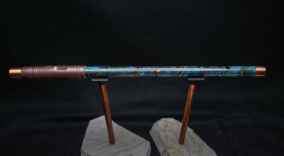 Copper Flute #LE0036 in Deep Arctic Burl | Lullaby Edition