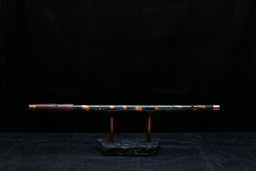 Copper Flute #0078 in Spruce Burl | Low C