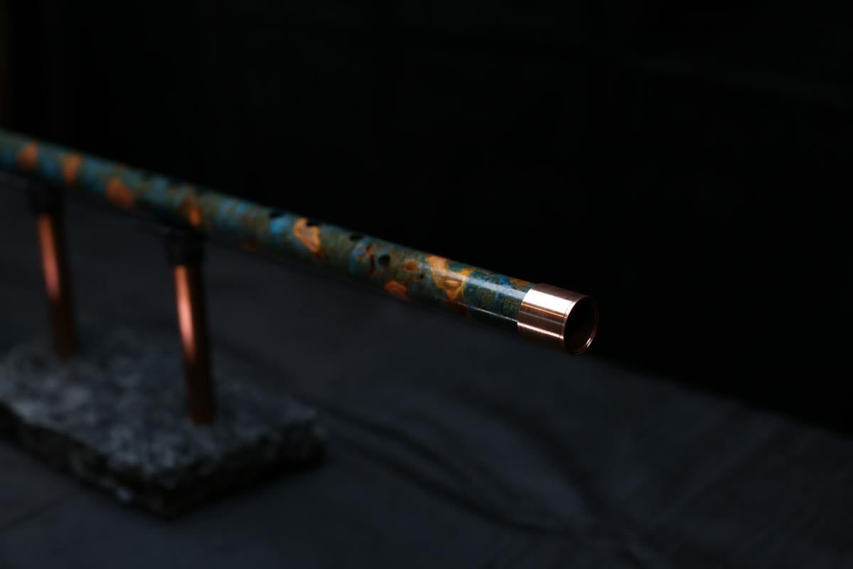 Copper Flute #0078 in Spruce Burl | Low C