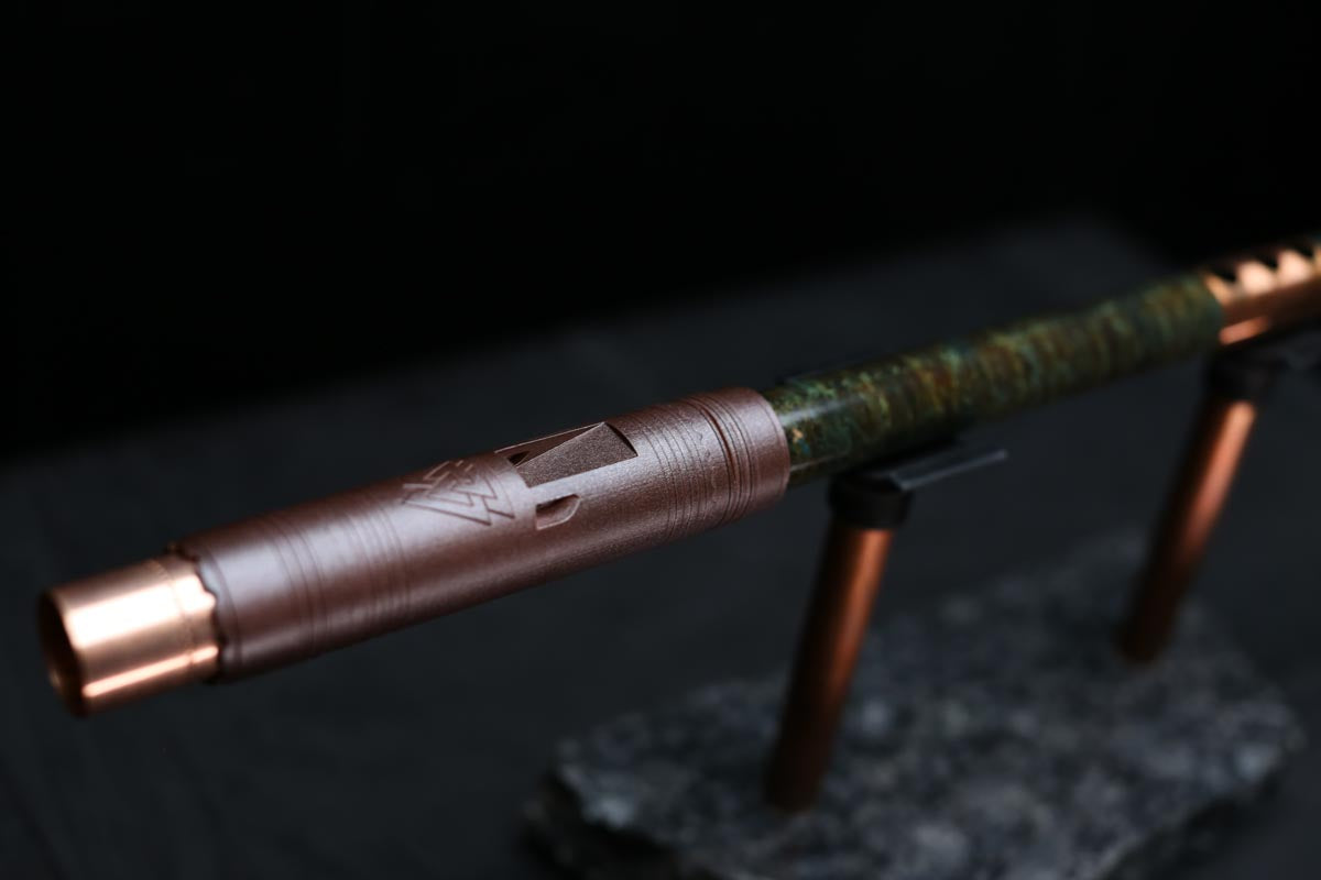 Copper Flute #LE0043 in Jade Mirage | Lullaby Edition
