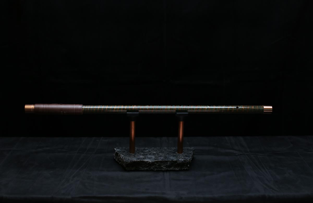 Copper Flute #0079 in Verdant Spiral | Low C
