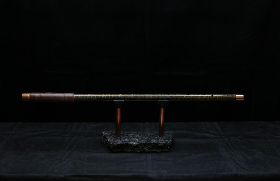 Copper Flute #0079 in Verdant Spiral | Low C