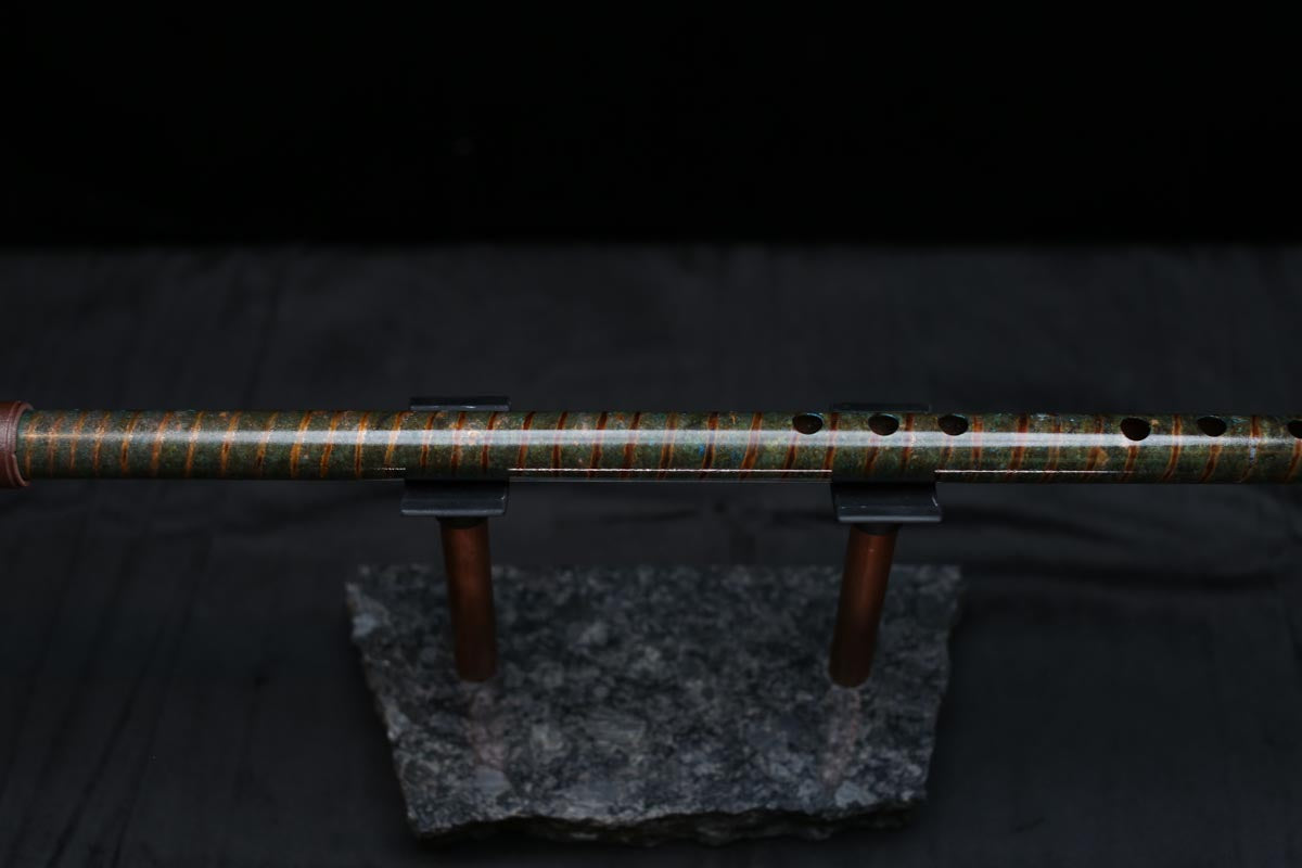 Copper Flute #0079 in Verdant Spiral | Low C