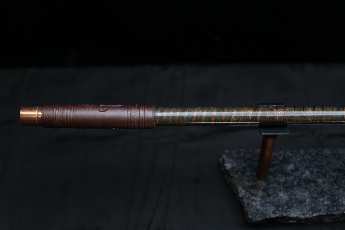Copper Flute #0079 in Verdant Spiral | Low C