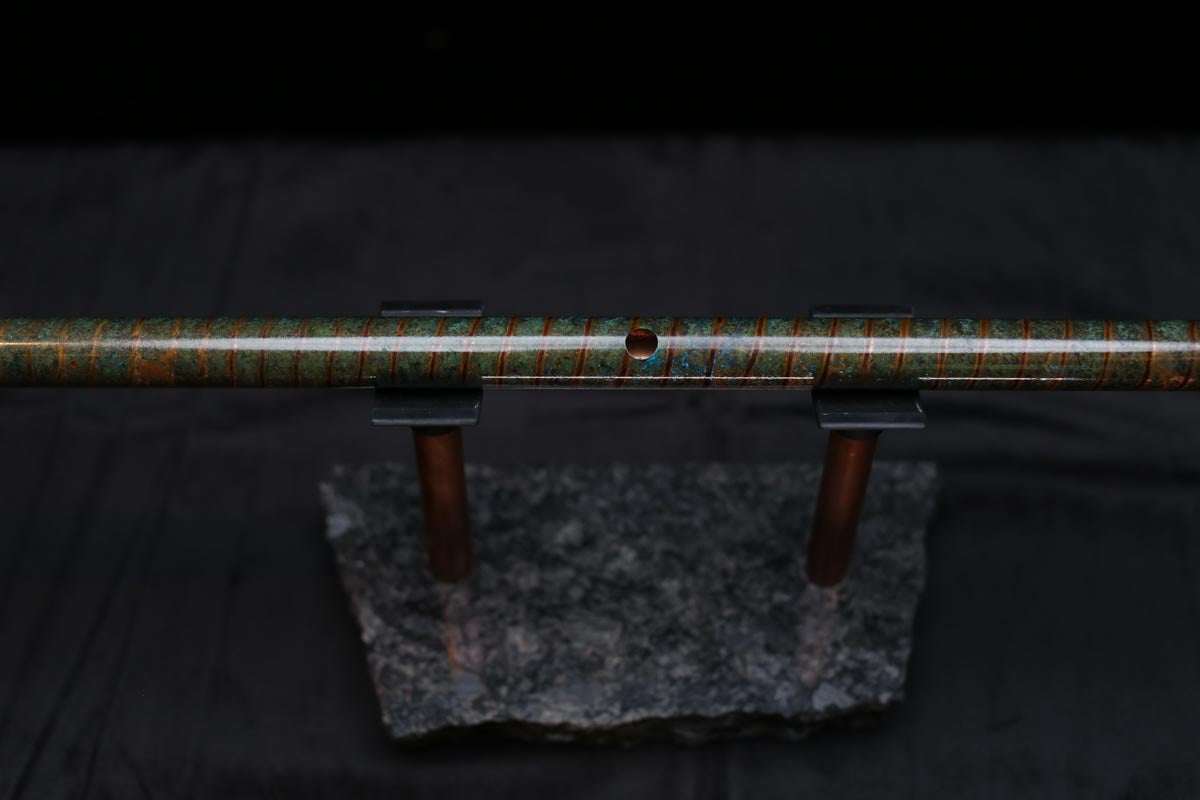 Copper Flute #0079 in Verdant Spiral | Low C